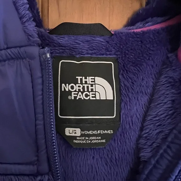 The North Face Women's Purple Fleece Jacket-L - Picture 3 of 4